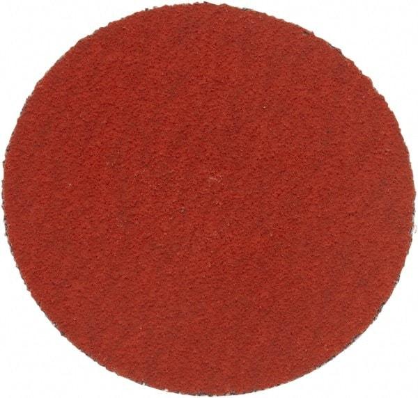 3M - 2" Disc Diam, 120 Grit, Ceramic Quick Change Disc - Type S Attaching System, Coated, Orange, Fine Grade, 25,000 RPM, 777F Series - Apex Tool & Supply
