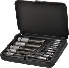 Walton - #4 to 1" Tap Extractor Set - 3, 4 Flutes, 15 Pieces - Apex Tool & Supply