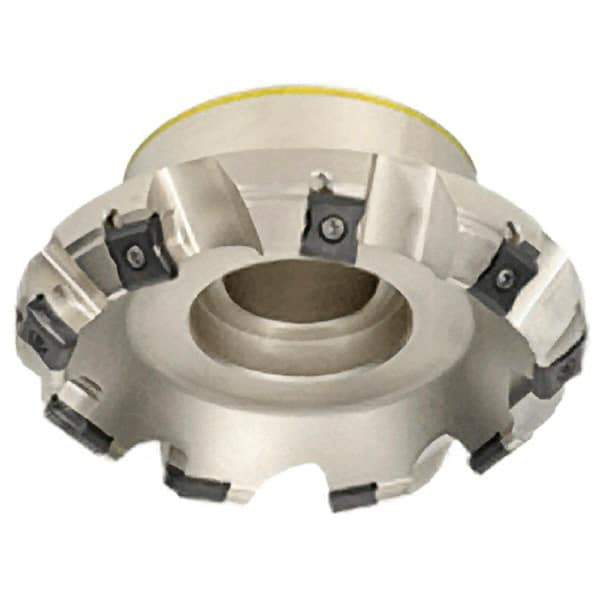 Iscar - 120mm Cut Diam, 32mm Arbor Hole, 7.5mm Max Depth of Cut, 45° Indexable Chamfer & Angle Face Mill - 12 Inserts, LN.. 1506.. Insert, Left Hand Cut, 12 Flutes, Series TangMill - Apex Tool & Supply