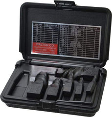 Walton - 6 Piece Spiral Flute Screw Extractor Set - Screw Range 3/8 to 1-3/4" - Apex Tool & Supply