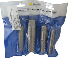 Interstate - 4 Piece Spiral Flute Screw Extractor Set - Screw Range 3/4 to 2-1/8" - Apex Tool & Supply