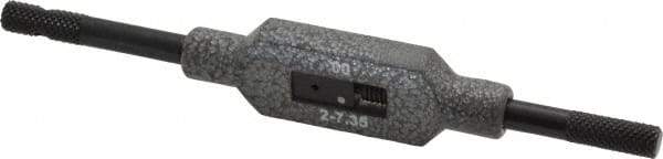 Interstate - 1/8 to 1/4" Tap Capacity, Straight Handle Tap Wrench - 5" Overall Length - Apex Tool & Supply