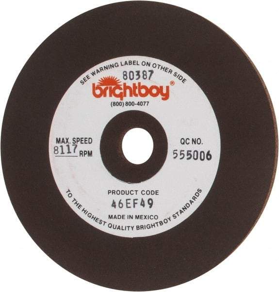 Cratex - 4" Diam x 1/2" Hole x 1/8" Thick, 46 Grit Surface Grinding Wheel - Coarse Grade - Apex Tool & Supply