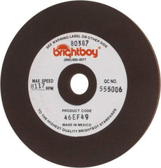 Cratex - 4" Diam x 1/2" Hole x 1/8" Thick, 46 Grit Surface Grinding Wheel - Coarse Grade - Apex Tool & Supply