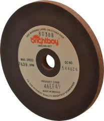 Cratex - 4" Diam x 1/2" Hole x 1/4" Thick, 46 Grit Surface Grinding Wheel - Coarse Grade - Apex Tool & Supply