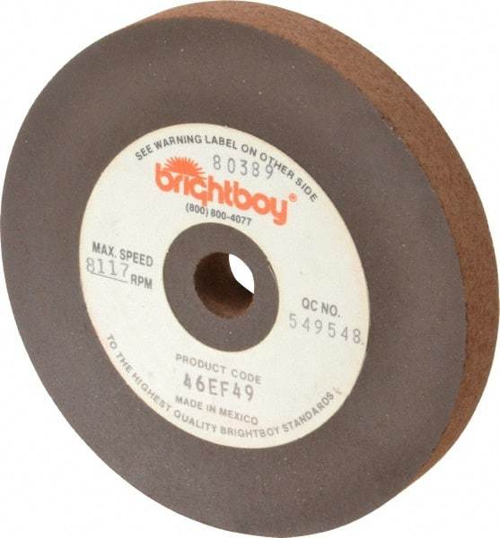 Cratex - 4" Diam x 1/2" Hole x 1/2" Thick, 46 Grit Surface Grinding Wheel - Coarse Grade - Apex Tool & Supply