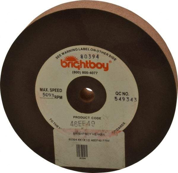 Cratex - 6" Diam x 1/2" Hole x 1" Thick, 46 Grit Surface Grinding Wheel - Coarse Grade - Apex Tool & Supply