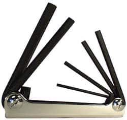 Eklind - 6 Piece Fold-Up Hex Key Set - Apex Tool & Supply