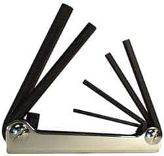Eklind - 6 Piece Fold-Up Hex Key Set - Apex Tool & Supply