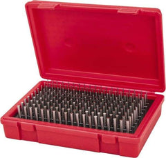 Value Collection - 190 Piece, 0.061-0.25 Inch Diameter Plug and Pin Gage Set - Plus 0.0002 Inch Tolerance, Class ZZ - Apex Tool & Supply