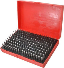 Value Collection - 190 Piece, 0.0615-0.2505 Inch Diameter Plug and Pin Gage Set - Plus 0.0002 Inch Tolerance, Class ZZ - Apex Tool & Supply