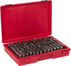 Value Collection - 125 Piece, 0.501-0.625 Inch Diameter Plug and Pin Gage Set - Plus 0.0002 Inch Tolerance, Class ZZ - Apex Tool & Supply
