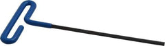 Eklind - 4mm Hex, T-Handle Cushion Grip, Hex Key - 6" OAL, Metric System of Measurement - Apex Tool & Supply