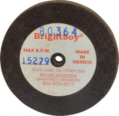 Cratex - 2" Diam x 1/8" Hole x 1/8" Thick, 46 Grit Surface Grinding Wheel - Coarse Grade - Apex Tool & Supply