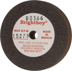 Cratex - 2" Diam x 1/4" Hole x 1/2" Thick, 46 Grit Surface Grinding Wheel - Coarse Grade - Apex Tool & Supply