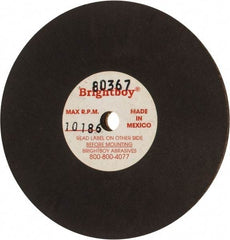 Cratex - 3" Diam x 1/4" Hole x 1/8" Thick, 46 Grit Surface Grinding Wheel - Coarse Grade - Apex Tool & Supply