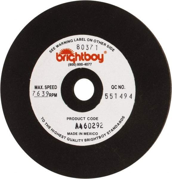 Cratex - 4" Diam x 1/2" Hole x 1/8" Thick, 46 Grit Surface Grinding Wheel - Coarse Grade - Apex Tool & Supply