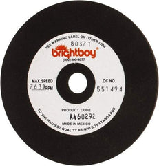 Cratex - 4" Diam x 1/2" Hole x 1/8" Thick, 46 Grit Surface Grinding Wheel - Coarse Grade - Apex Tool & Supply