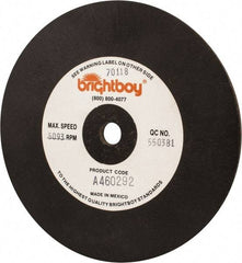 Cratex - 6" Diam x 1/2" Hole x 1/4" Thick, 46 Grit Surface Grinding Wheel - Coarse Grade - Apex Tool & Supply