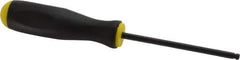Bondhus - 3/16" Hex Ball End Driver - 3.8" Blade Length, Ergonomic Molded Cushion Grip Handle, 204mm OAL - Apex Tool & Supply
