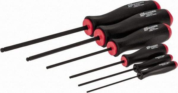 Bondhus - 6 Piece, 1.5 to 5mm Ball End Hex Driver Set - Comes in Vinyl Pouch - Apex Tool & Supply