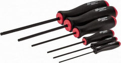 Bondhus - 6 Piece, 1.5 to 5mm Ball End Hex Driver Set - Comes in Vinyl Pouch - Apex Tool & Supply