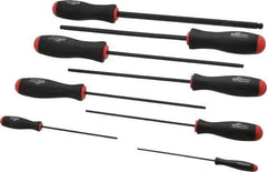 Bondhus - 8 Piece, 2 to 10mm Ball End Hex Driver Set - Comes in Vinyl Pouch - Apex Tool & Supply