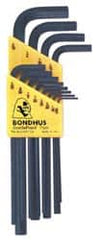 Bondhus - 12 Piece L-Key Hex Key Set - Apex Tool & Supply