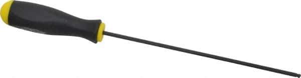 Bondhus - 1/8" Hex Ball End Driver - 6-1/2" Blade Length, Cushion Grip Handle, 252mm OAL - Apex Tool & Supply