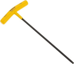 Bondhus - 3/16" Hex, T-Handle Cushion Grip, Ball End Hex Key - 9-13/64" OAL, Protanium High Torque Steel, Inch System of Measurement - Apex Tool & Supply