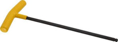 Bondhus - 5/16" Hex, T-Handle Cushion Grip, Ball End Hex Key - 10-1/2" OAL, Protanium High Torque Steel, Inch System of Measurement - Apex Tool & Supply