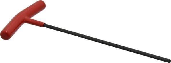 Bondhus - 5mm Hex, T-Handle Cushion Grip, Ball End Hex Key - 246mm OAL, Protanium High Torque Steel, Metric System of Measurement - Apex Tool & Supply
