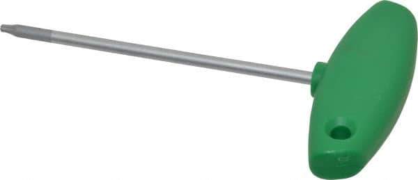 Wiha - T9 Standard Torx Key - Flag-Style, 3.94" Length Under Head, 100mm OAL - Apex Tool & Supply