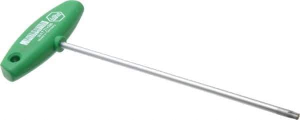 Wiha - T27 Standard Torx Key - Flag-Style, 7-7/8" Length Under Head, 200mm OAL - Apex Tool & Supply