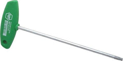 Wiha - T30 Standard Torx Key - Flag-Style, 7-7/8" Length Under Head, 200mm OAL - Apex Tool & Supply