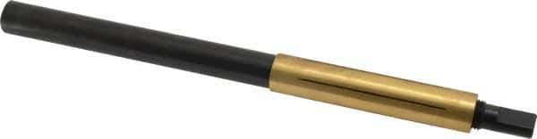 Made in USA - 6-3/4" Length x 9/16" Diam Through Hole Barrel Lap - 4" Arbor Diam, 2-3/4" Barrel Length, Eccentric Slot - Apex Tool & Supply