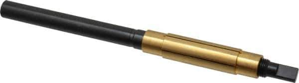 Made in USA - 7-1/2" Length x 11/16" Diam Through Hole Barrel Lap - 1/2" Arbor Diam, 3" Barrel Length, Eccentric Slot - Apex Tool & Supply