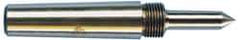 Riten - 1" Head Diam, Carbide-Tipped Steel Standard Point Solid Dead Center - 3MT Morse Taper, 1" Point Diam, 1-5/8" Point Length, 2-3/8" OAL - Apex Tool & Supply