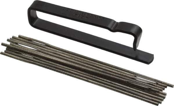 Made in USA - 3" Long x 0.07" Thick Midget Lap - 0.05" Arbor Diam, 10 Piece Set - Apex Tool & Supply