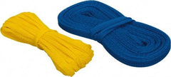 Huot - 50 Ft Long, Stretchable, Protection Mesh Sleeving - Yellow & Blue, 1/4 to 1/2 & 1/2 to 1" OD - Apex Tool & Supply