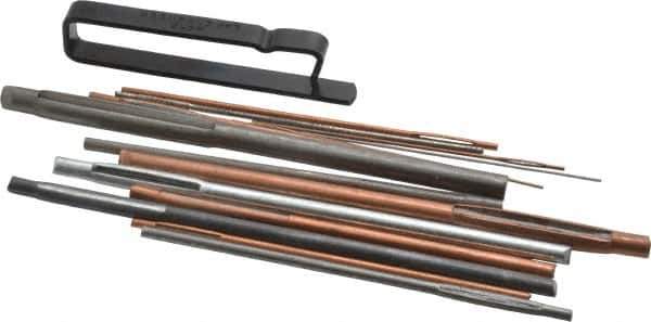 Made in USA - 17 Piece Midget Lap Set - 1/4" Max Hole Diam - Apex Tool & Supply