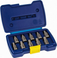 Irwin Hanson - 10 Piece Spiral Flute Screw Extractor Set - Screw Range 1/8 to 13/32" - Apex Tool & Supply