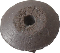 Cratex - 3/8" Diam x 1/16" Hole x 3/32" Thick, Surface Grinding Wheel - Silicon Carbide, Medium Grade, Rubber Bond, No Recess - Apex Tool & Supply