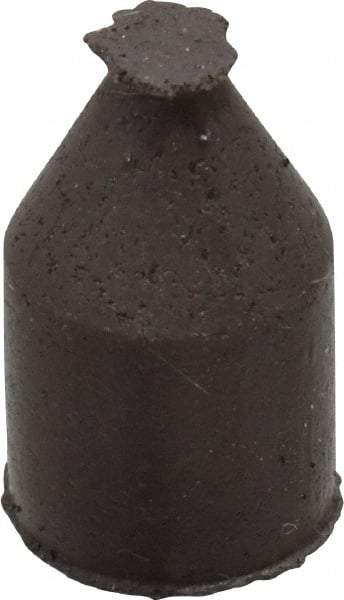 Cratex - 3/8" Max Diam x 5/8" Long, Cone, Rubberized Point - Medium Grade, Silicon Carbide, 1/16" Arbor Hole, Unmounted - Apex Tool & Supply