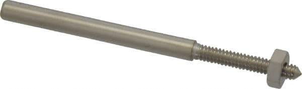 Value Collection - 1/8" Shank No. 4 Abrasive Point Mandrel - 1-3/4" Length, 1/16" Hole Compatibility, for Cones, Points & Rubberized Points - Apex Tool & Supply