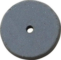 Cratex - 5/8" Diam x 1/16" Hole x 3/32" Thick, Surface Grinding Wheel - Silicon Carbide, Extra Fine Grade, 25,000 Max RPM, Rubber Bond, No Recess - Apex Tool & Supply