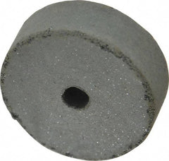 Cratex - 1-1/2" Diam x 1/4" Hole x 1/2" Thick, Surface Grinding Wheel - Silicon Carbide, Coarse Grade, 15,000 Max RPM, Rubber Bond, No Recess - Apex Tool & Supply