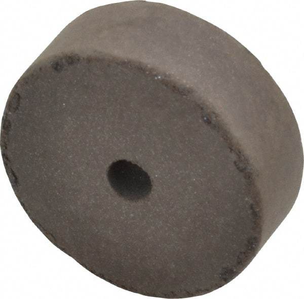 Cratex - 1-1/2" Diam x 1/4" Hole x 1/2" Thick, Surface Grinding Wheel - Silicon Carbide, Medium Grade, 15,000 Max RPM, Rubber Bond, No Recess - Apex Tool & Supply