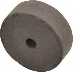 Cratex - 1-1/2" Diam x 1/4" Hole x 1/2" Thick, Surface Grinding Wheel - Silicon Carbide, Medium Grade, 15,000 Max RPM, Rubber Bond, No Recess - Apex Tool & Supply