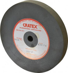 Cratex - 6" Diam x 1/2" Hole x 3/4" Thick, Surface Grinding Wheel - Silicon Carbide, Extra Fine Grade, 3,600 Max RPM, Rubber Bond, No Recess - Apex Tool & Supply